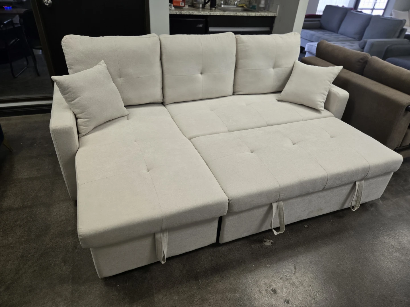 Sectional Sofa Bed with Storage