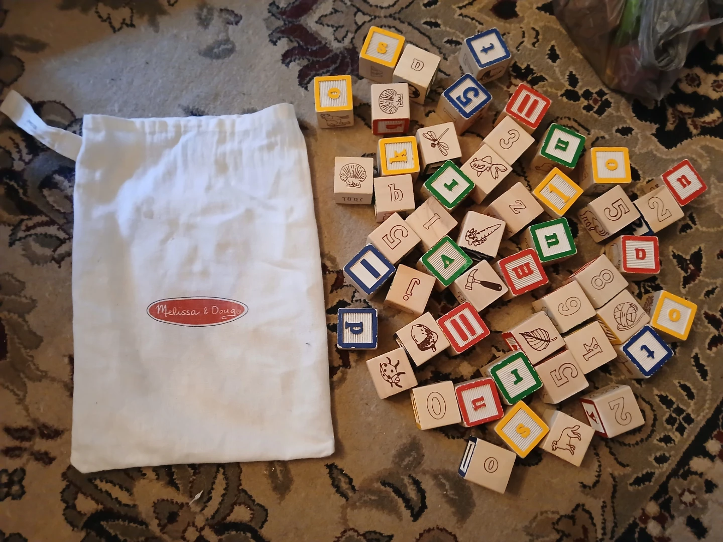 Melissa and Doug alphabet blocks