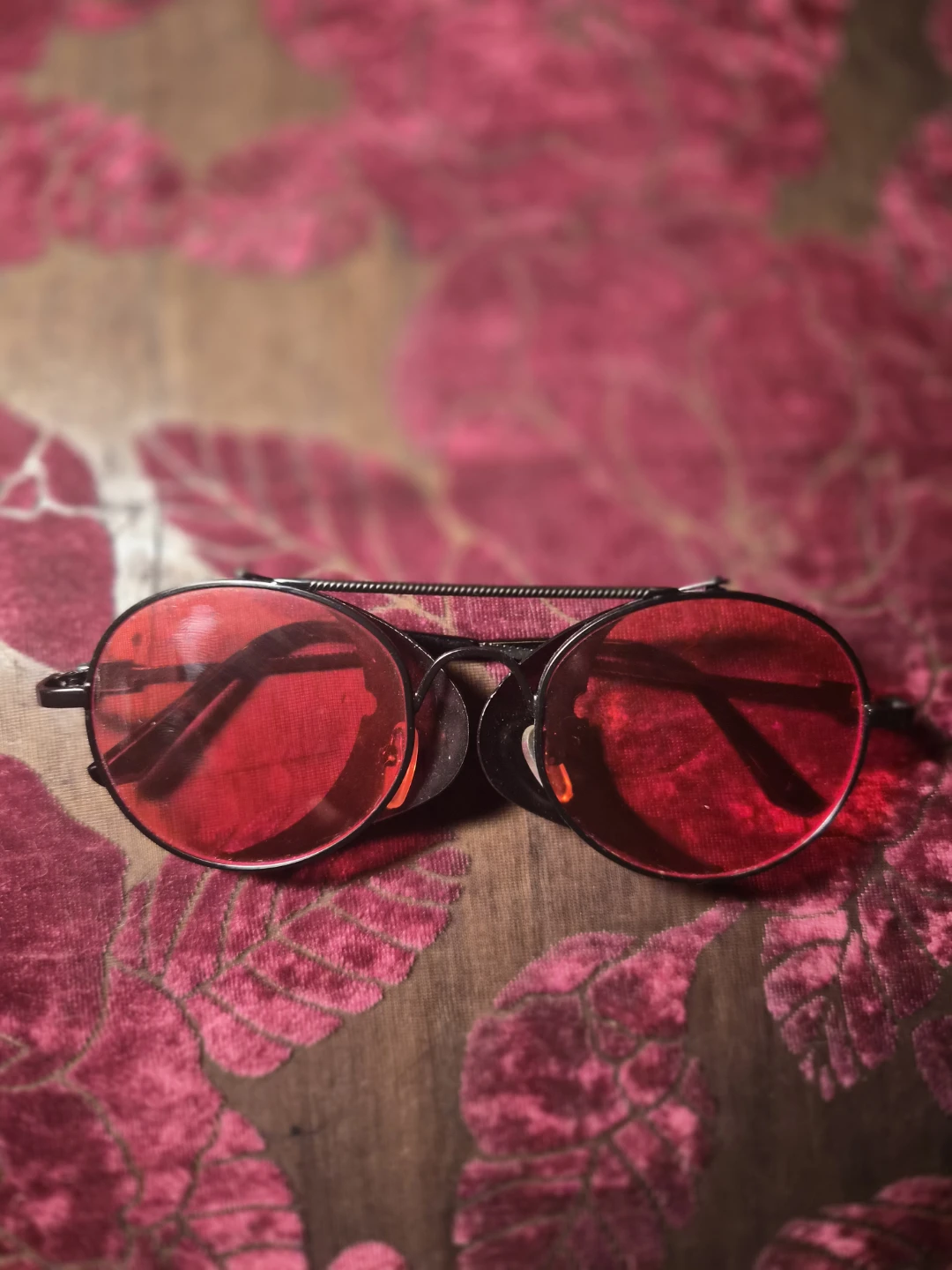 Red Steampunk Goggles Sunglasses - photo 2