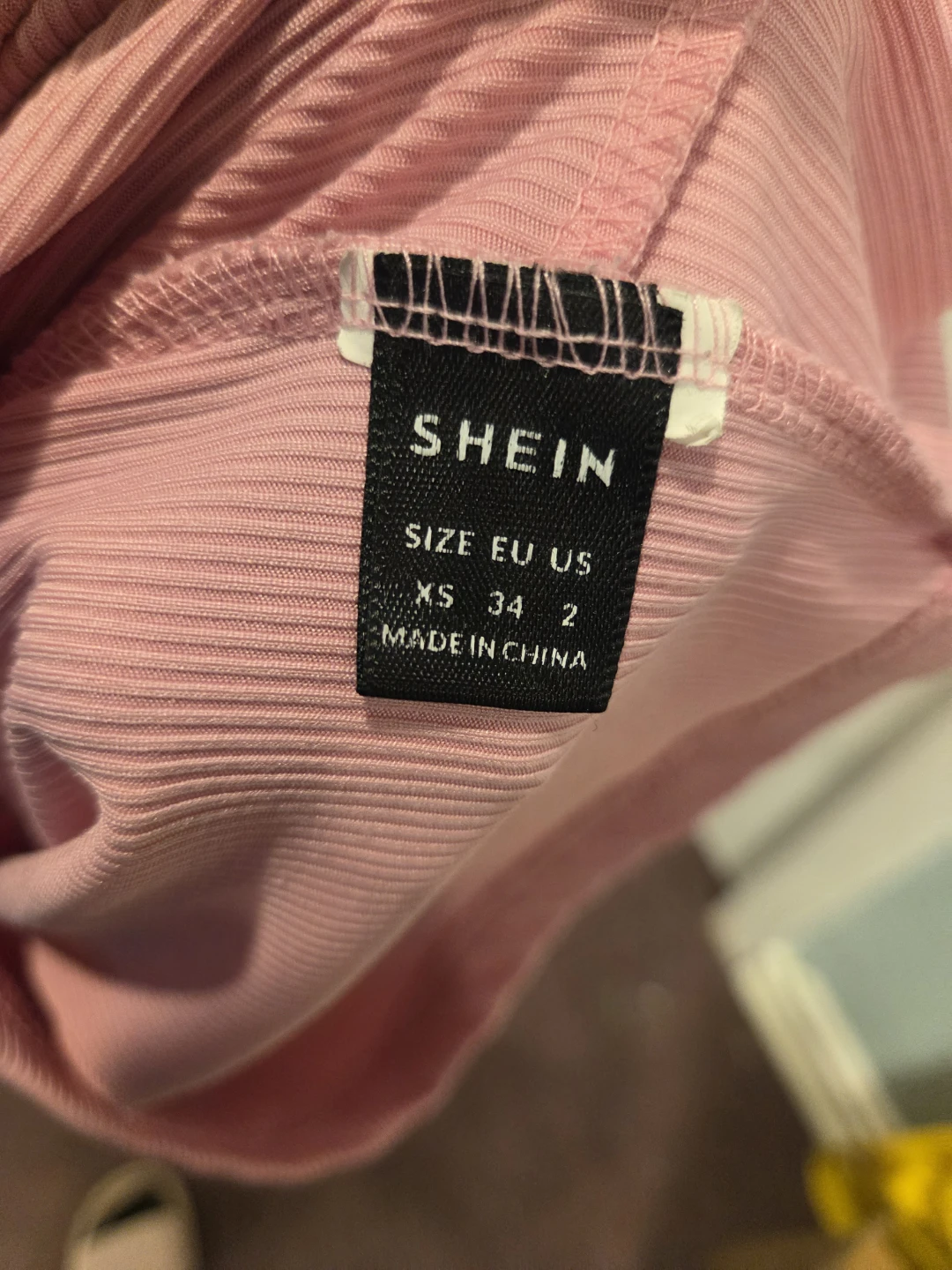 SHEIN Pink Long Sleeve Rhinestone Crop Top - photo 4