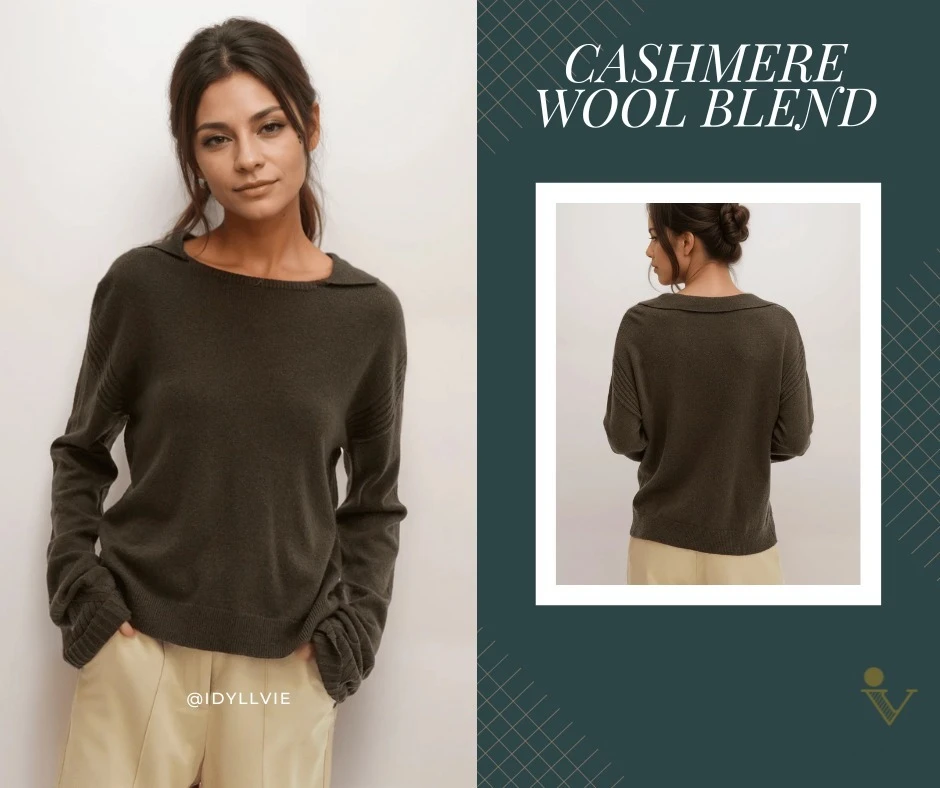 BNWT Crescent Cashmere Wool Blend Sweater - photo 2