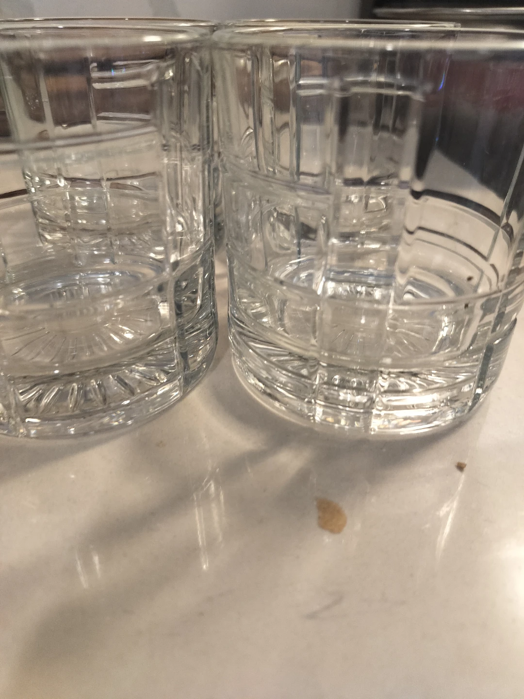 Set of 4 Clear Glass Tumblers