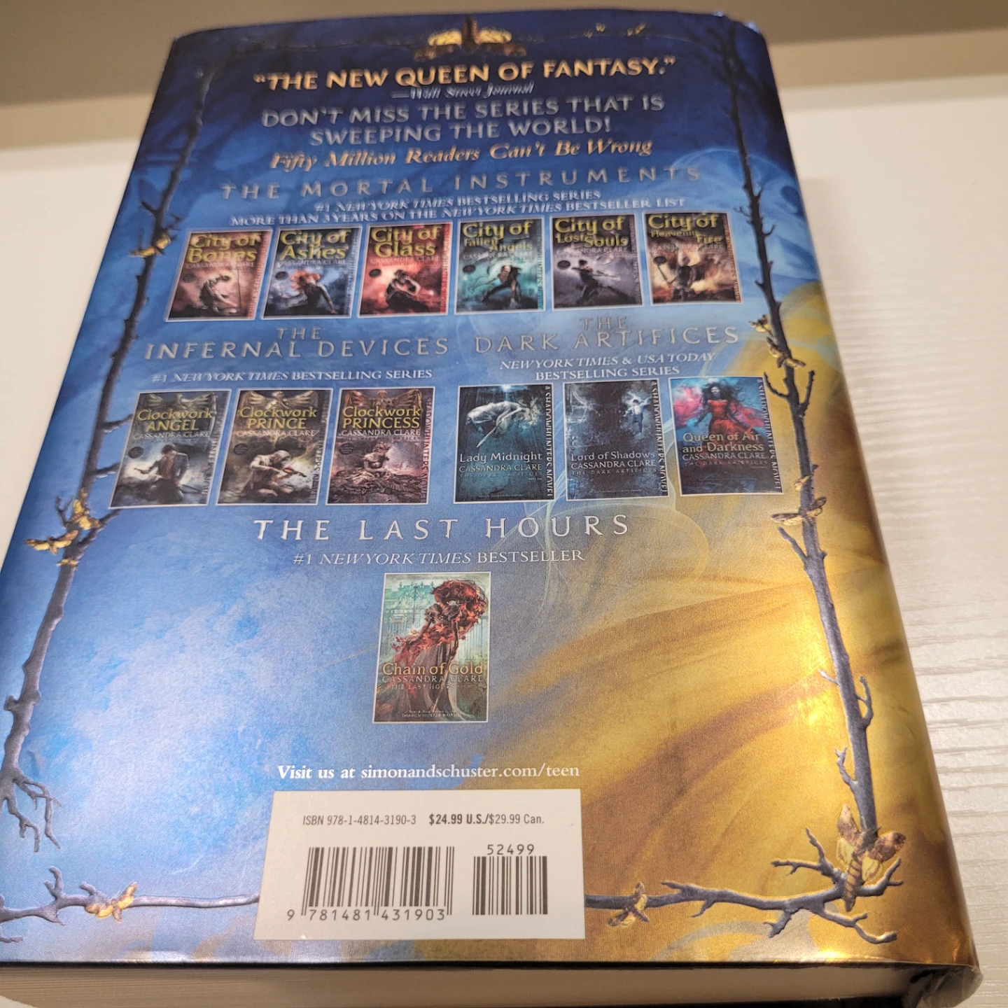 "Chain of Iron" novel  by Cassandra Clare, - photo 4