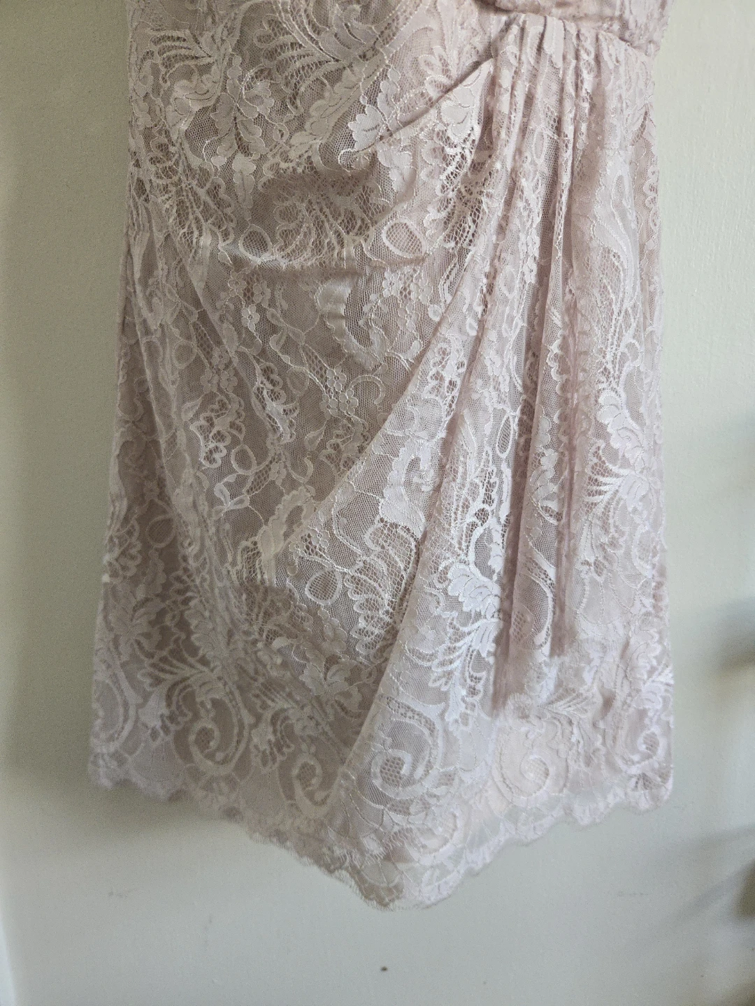 Jim Hjelm Pink Lace Mock  Wrap Dress - photo 5