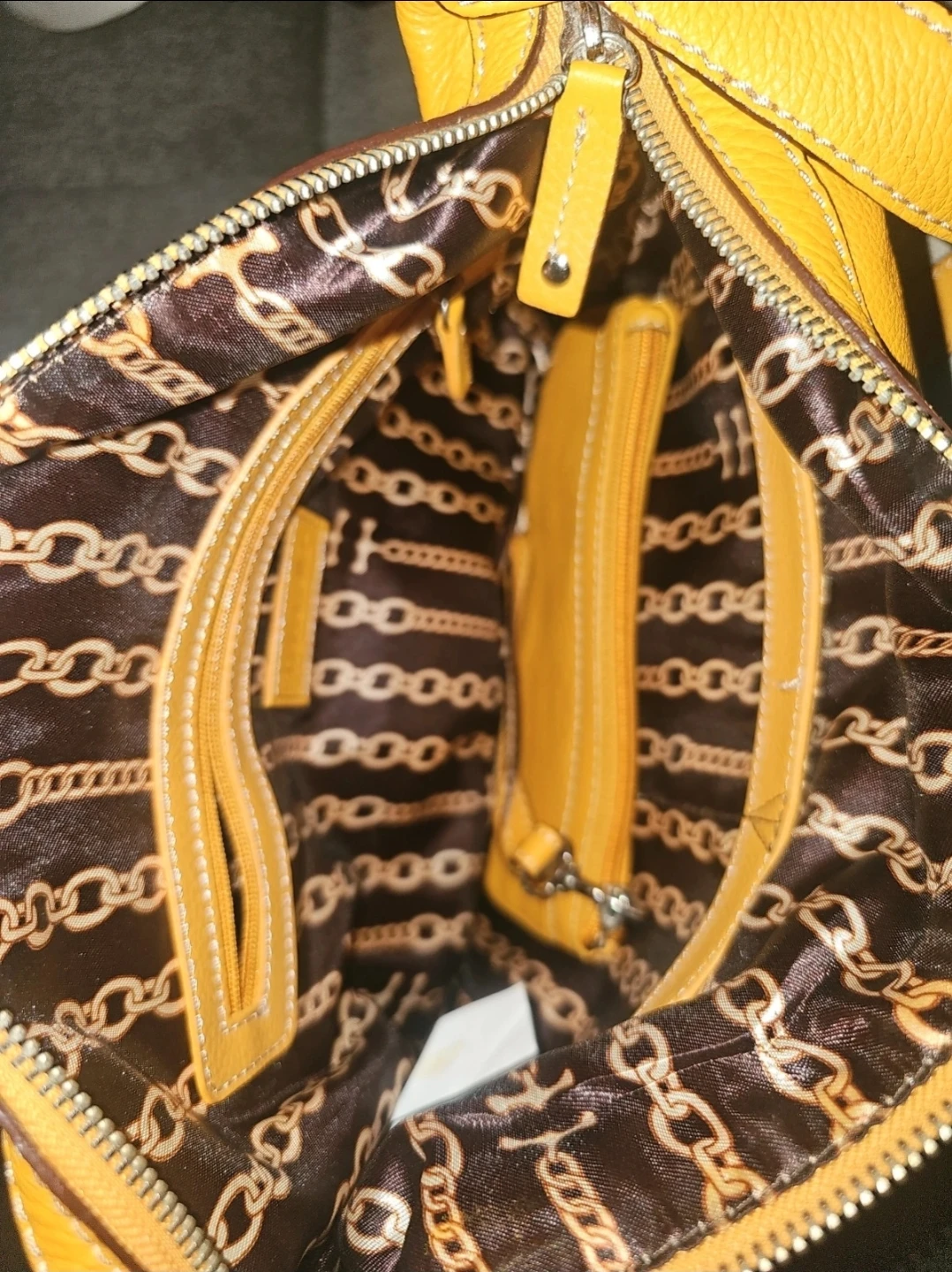 Tignanello Orange Leather Crossbody Bag - photo 4