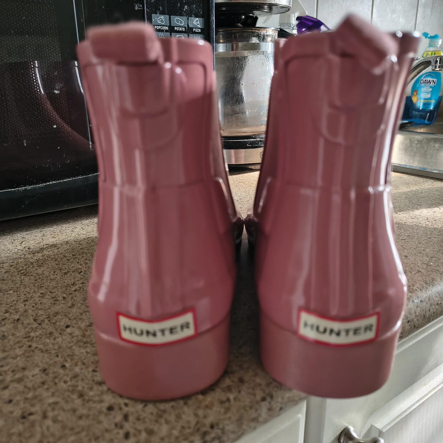 Hunter Pink Chelsea Rain Boots