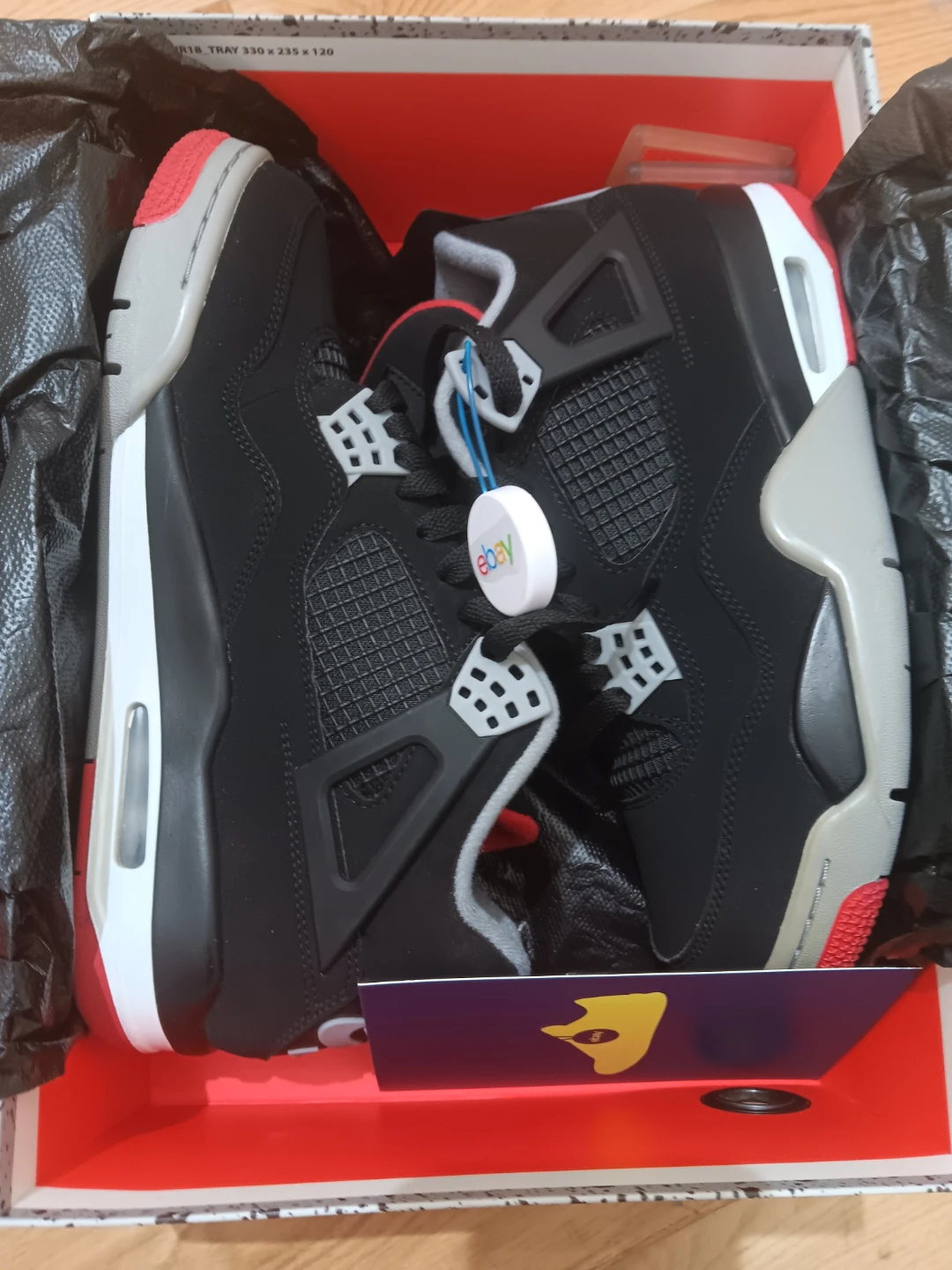 9 Men's Jordan 4 OG Bred NIKE (2019)