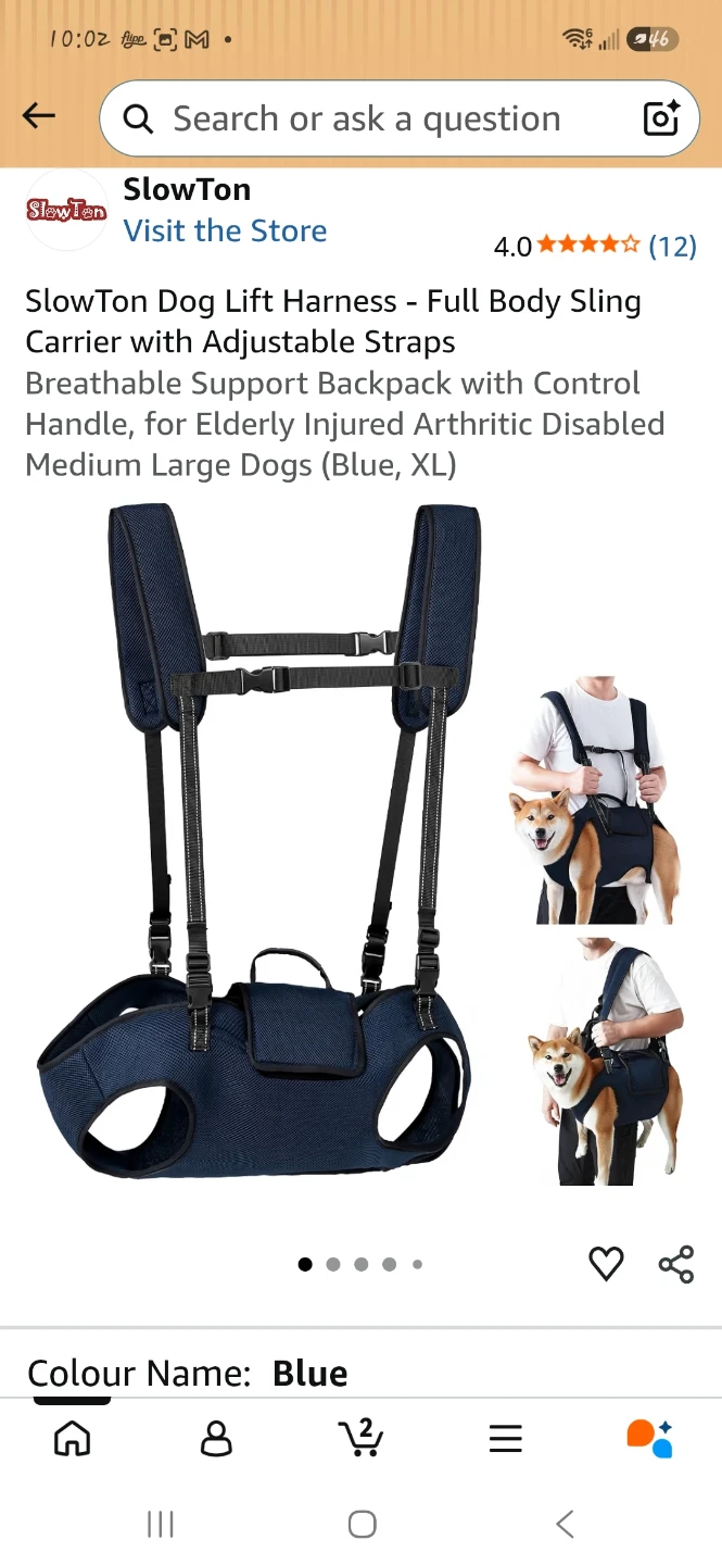 Dog Lift Harness Full Body Sling Carrier