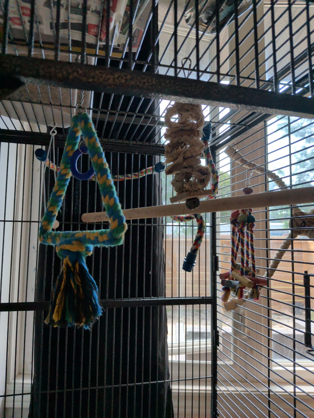 Large Bird Cage with Toys - photo 2