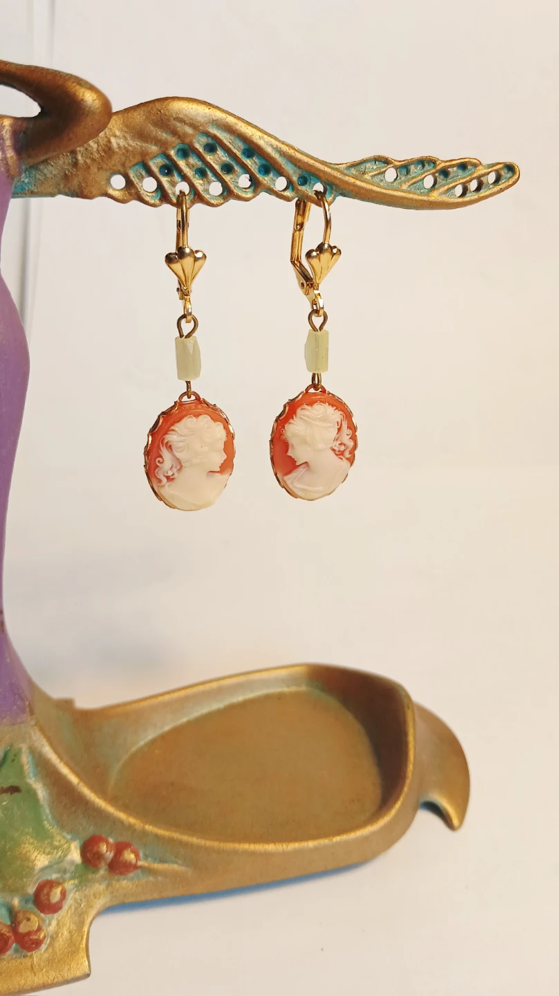 Cameo Leverback Earrings - photo 3