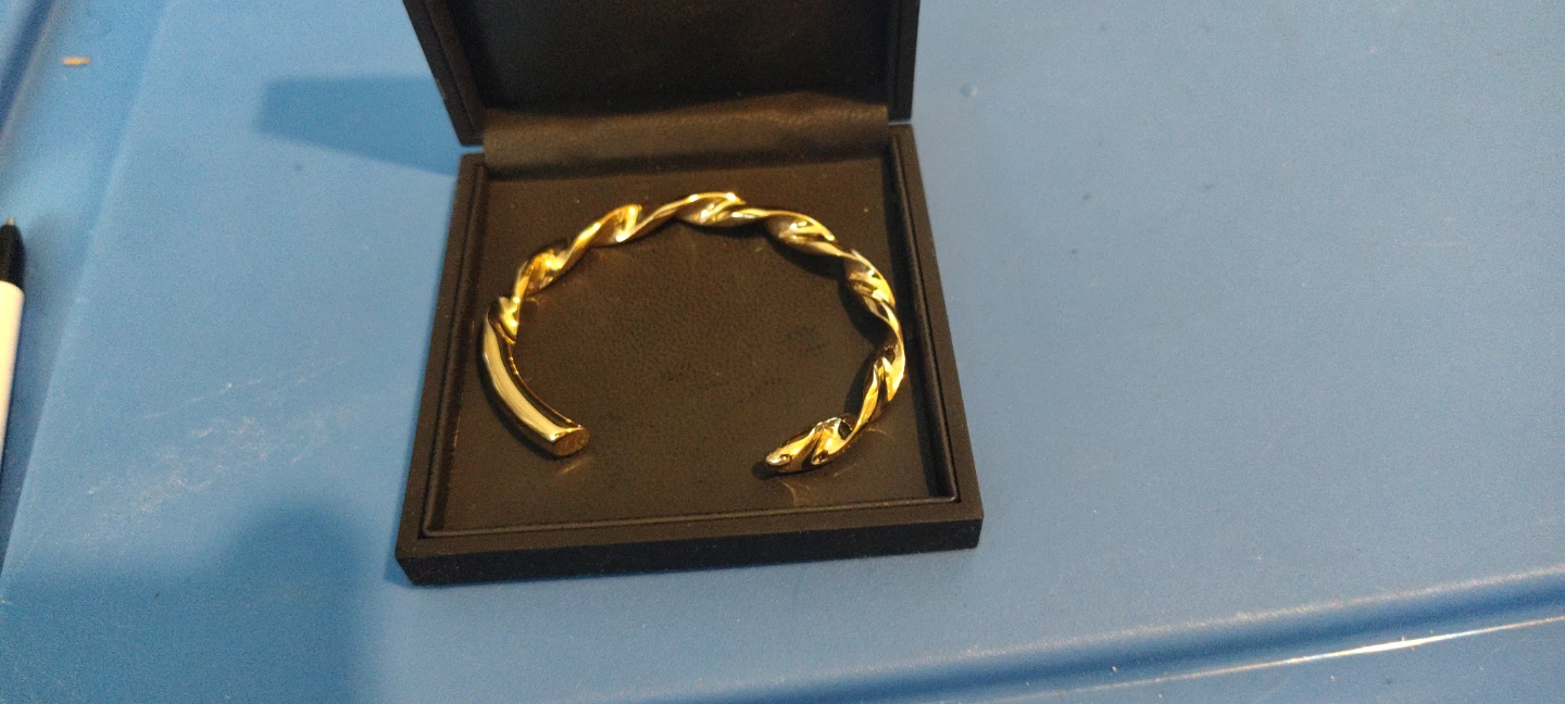 Vitaly Twisted Gold Cuff Bracelet - photo 4
