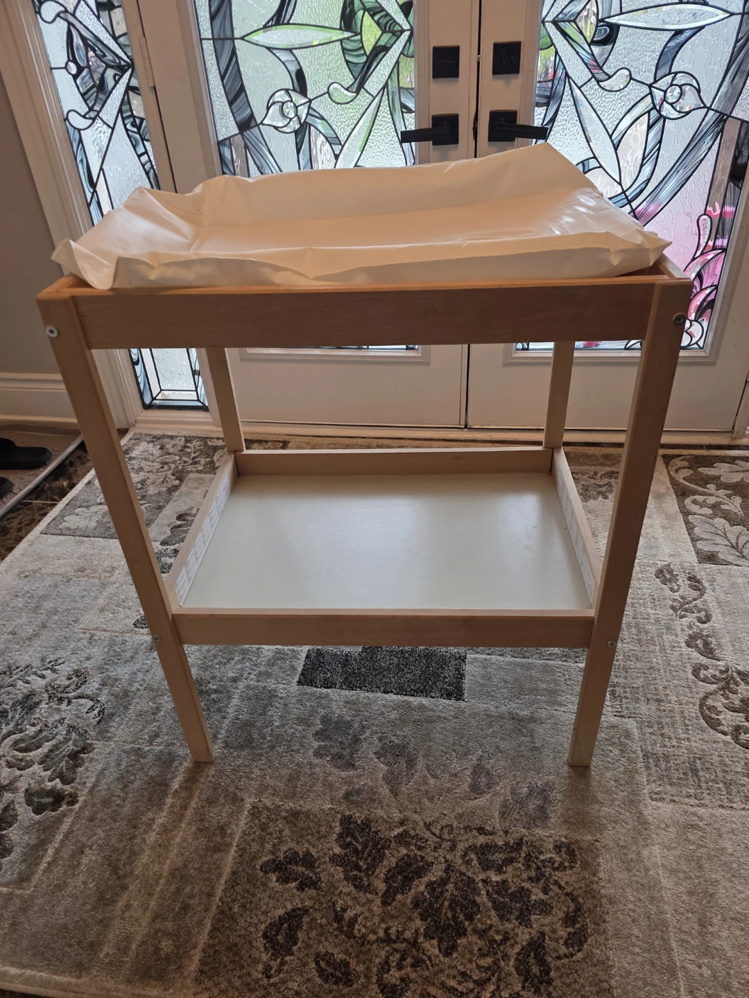 Wooden Baby Changing Table with Pad