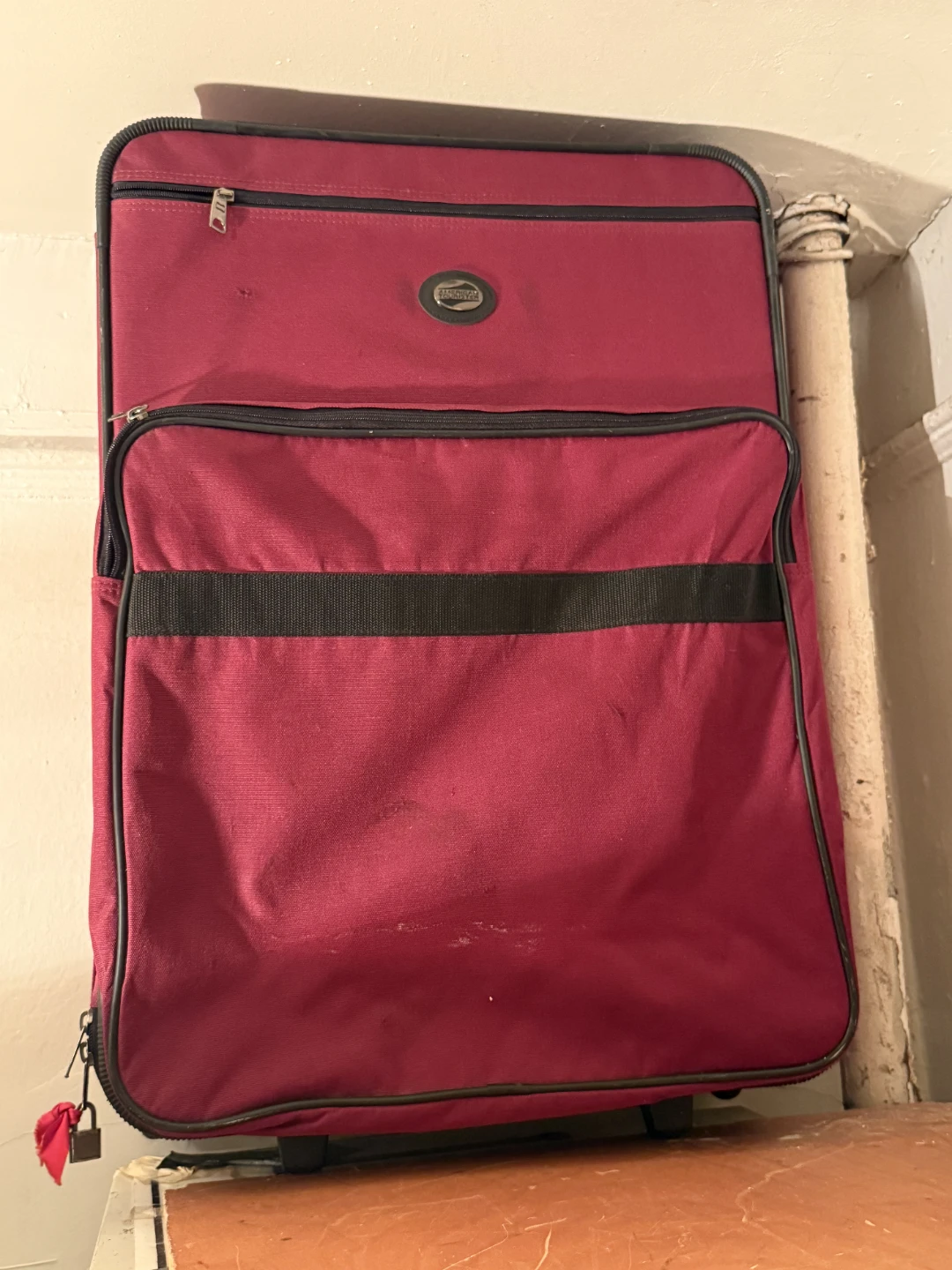 Red Rolling Suitcase