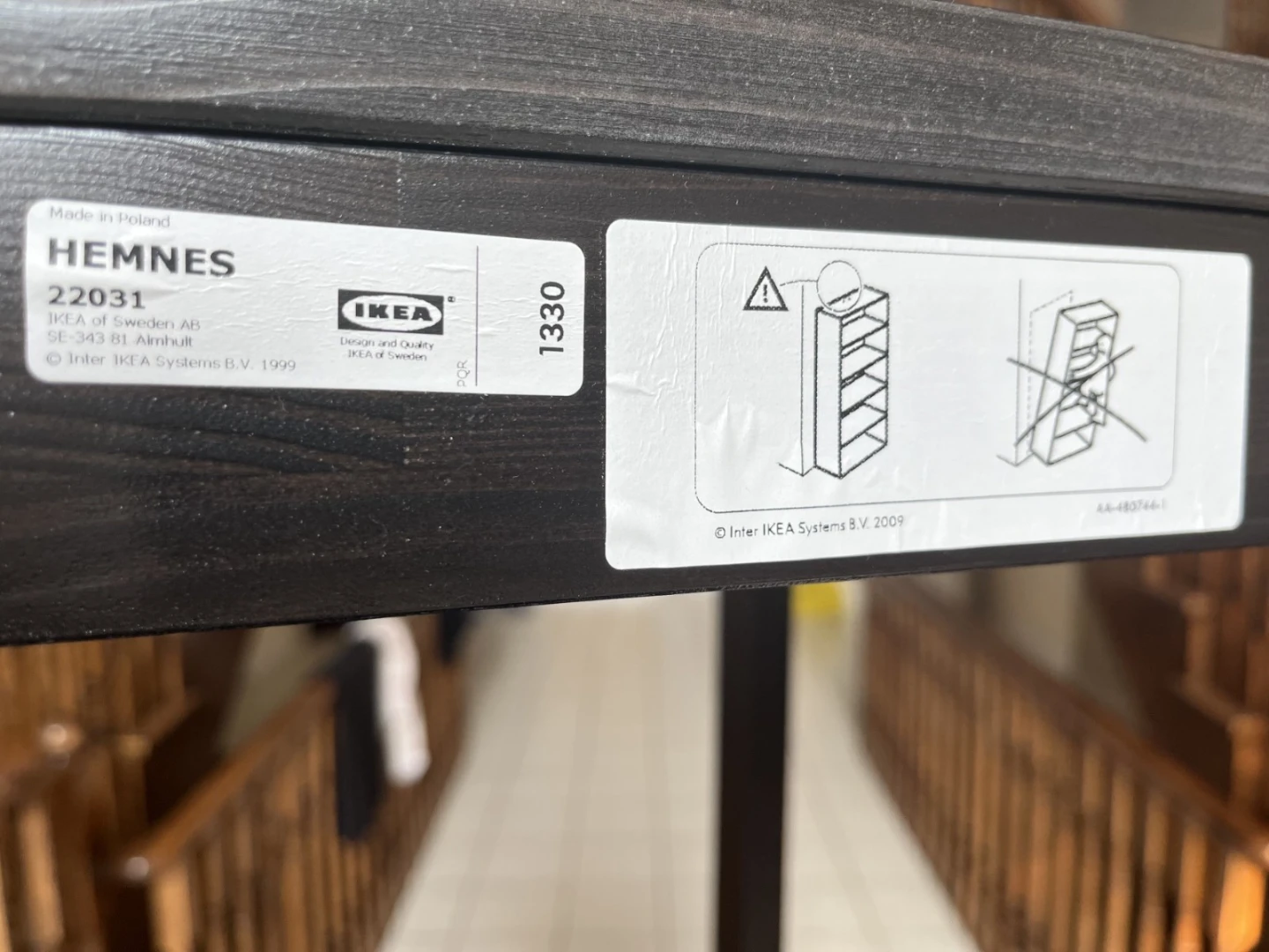 IKEA HEMNES Black Shelf Unit - photo 4