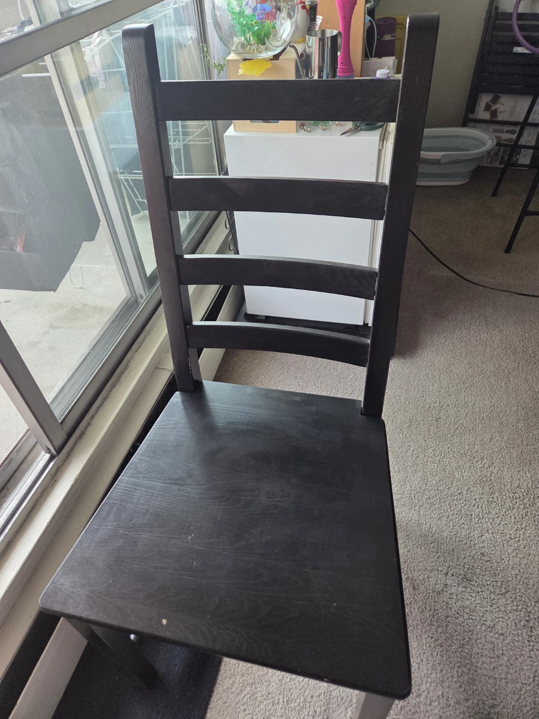 IKEA KAUSTBY Black Wooden 2Chairs