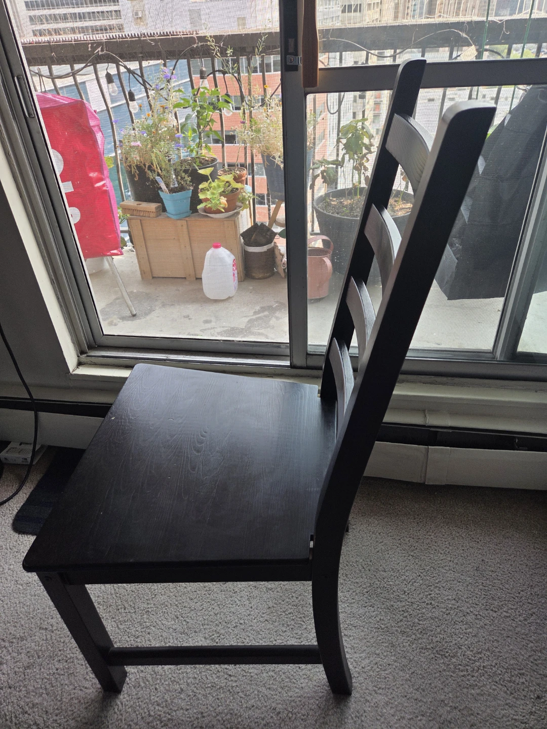 IKEA KAUSTBY Black Wooden 2Chairs - photo 2