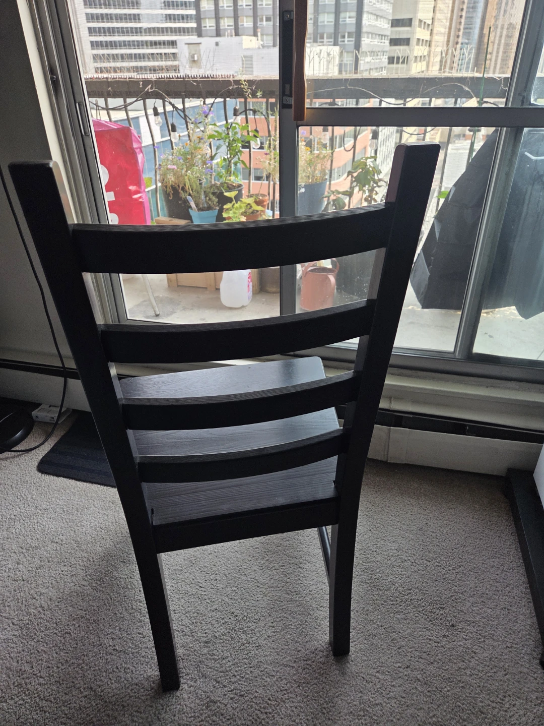 IKEA KAUSTBY Black Wooden 2Chairs - photo 3