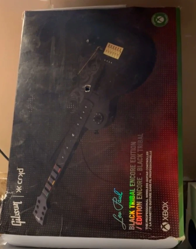 Xbox Gibson Les Paul Black Tribal Encore Edition