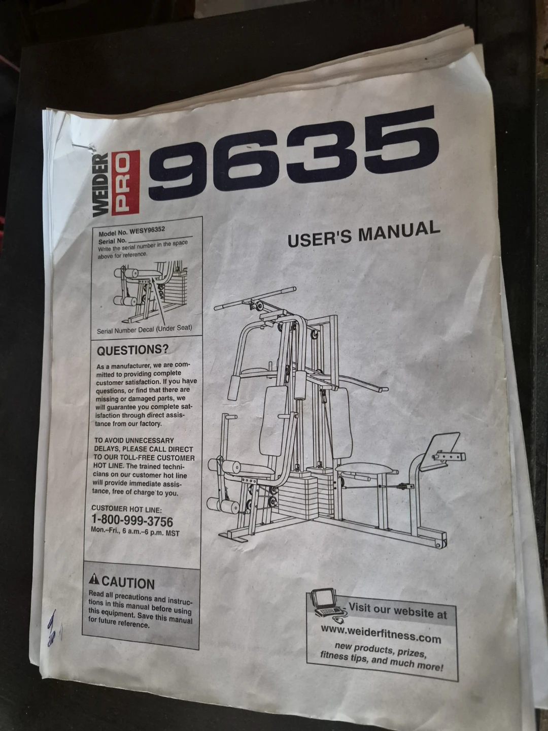 Weider Pro 9635 Home Gym