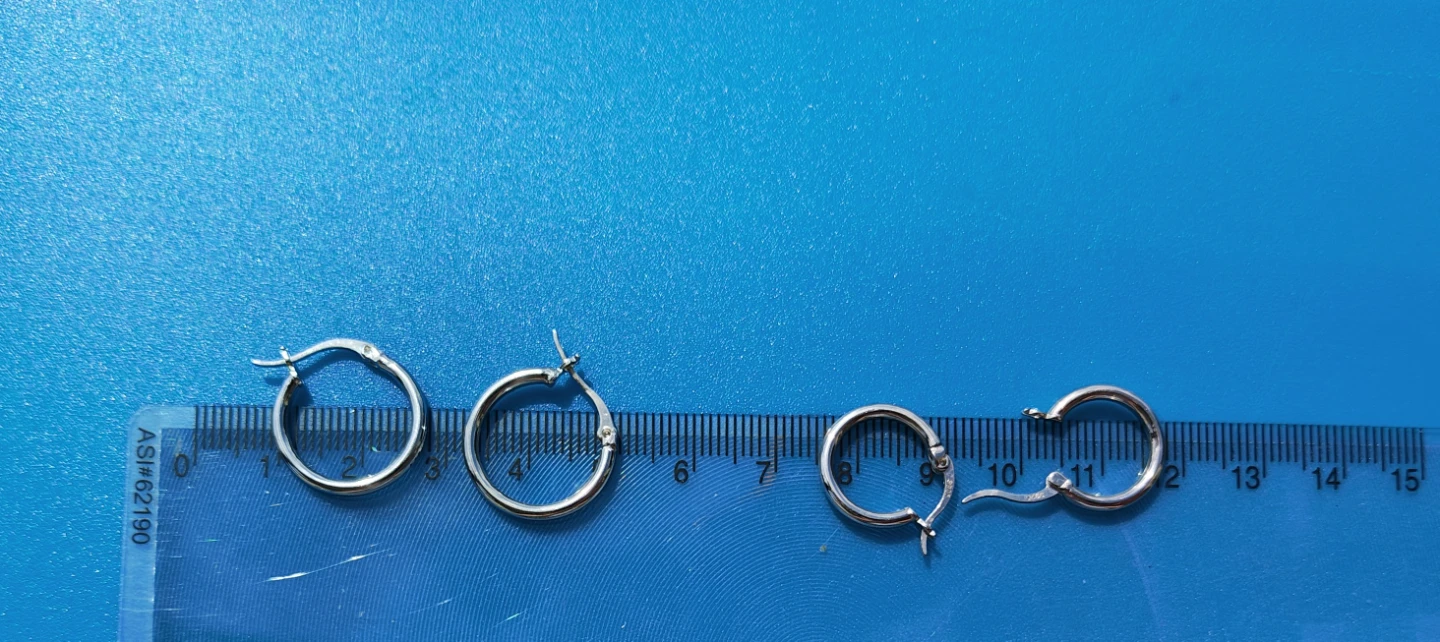 2 Pairs of Surgical Steel Hoop Earrings - Fansing Body Jewelry - photo 2