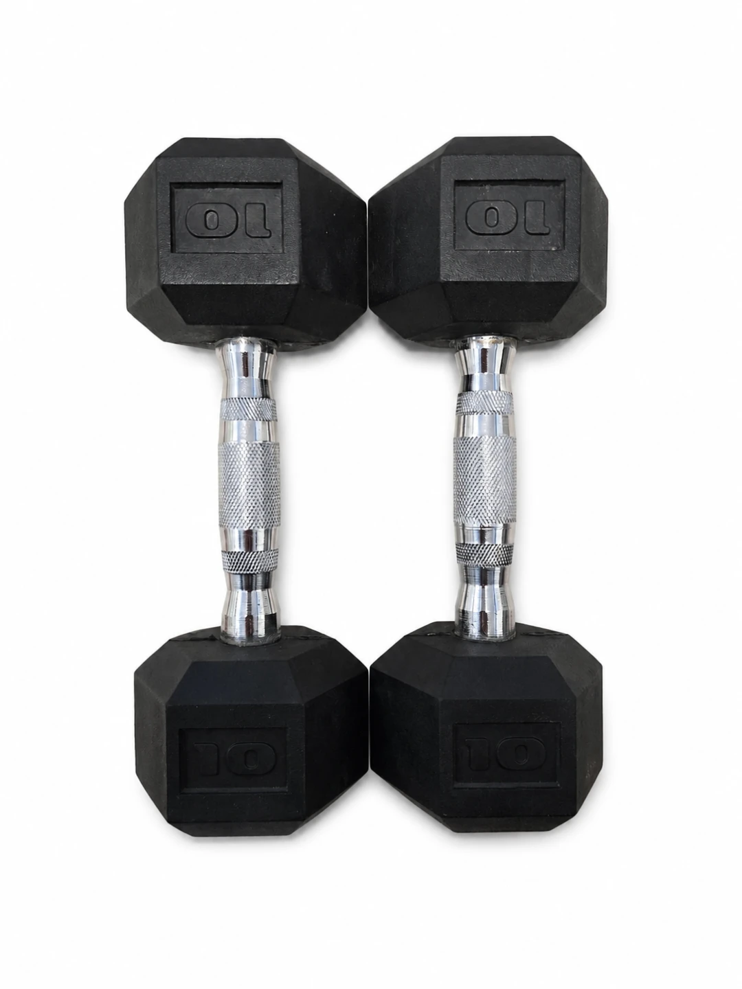 Pair of 10 lb Hex Dumbbells