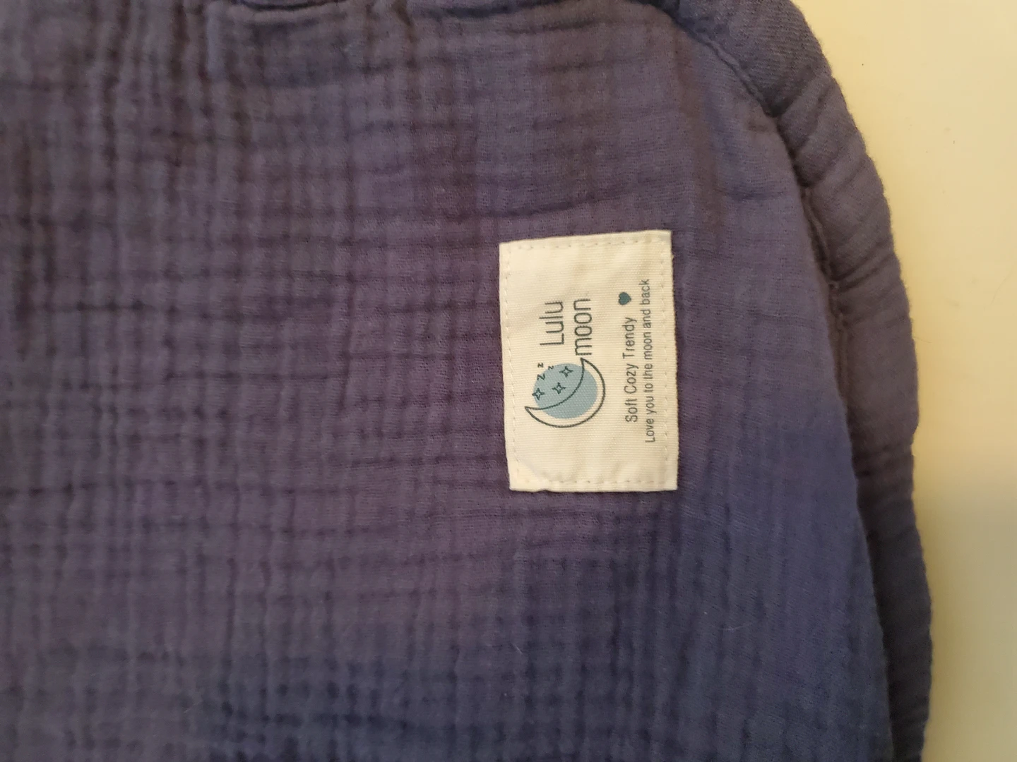 Navy & Gray Lulu Moon Baby Blanket - photo 3