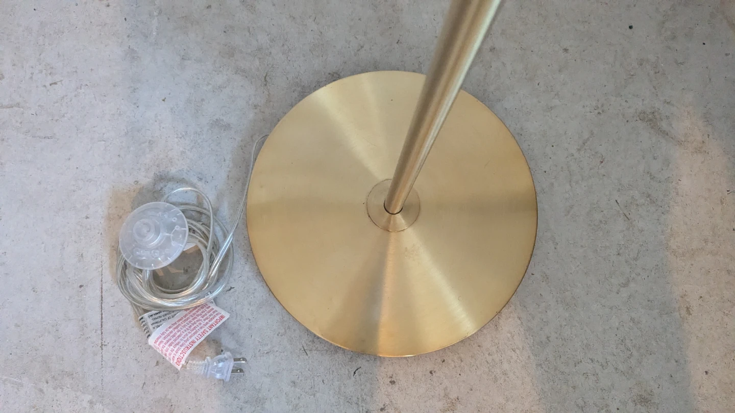 Floor Lamp with White Globe Shade - photo 2