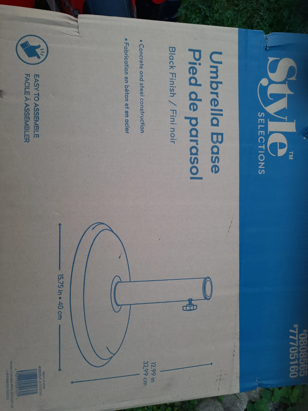 Style Selections Umbrella Base - photo 2