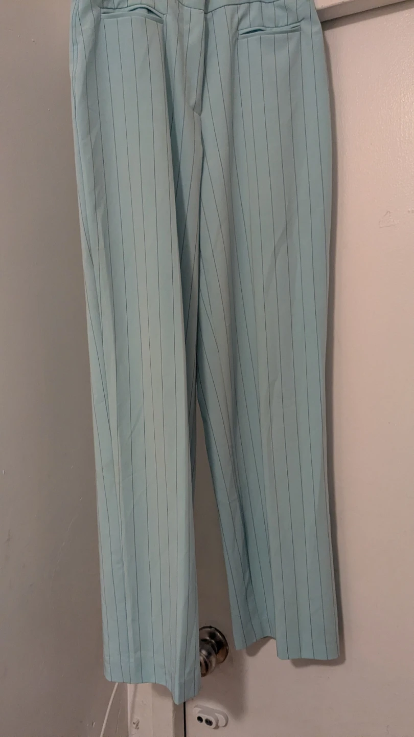 J. G. Hook Pinstripe Light Blue Dress Pants - photo 3