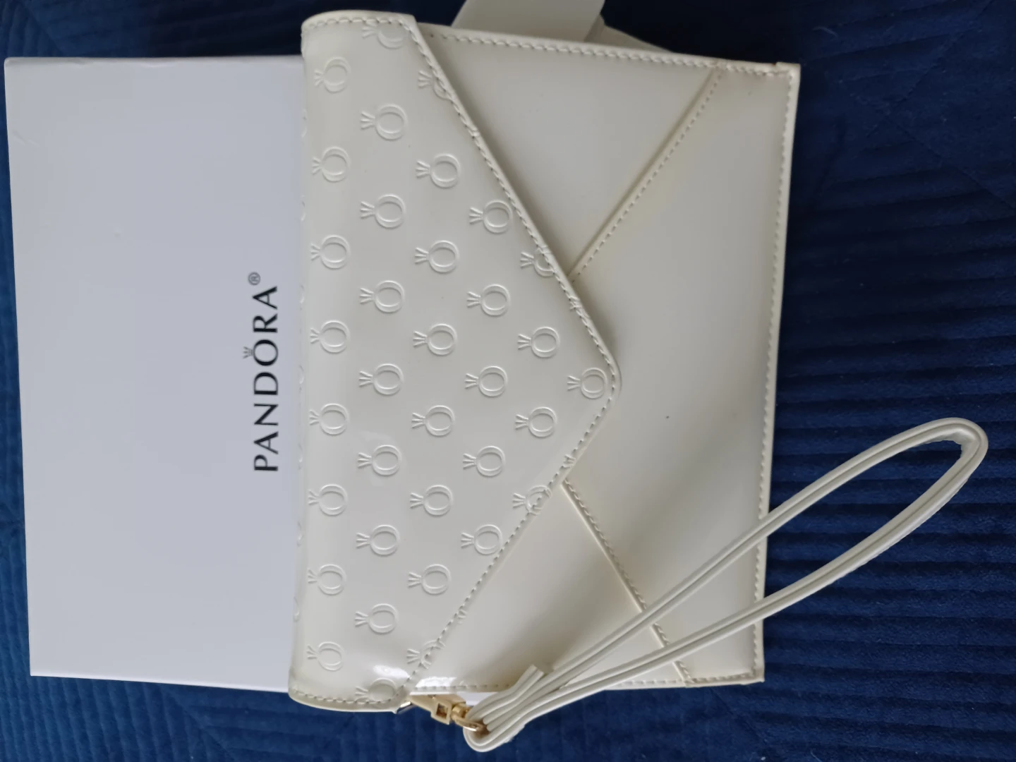 Pandora Cream Clutch Bag with Wrist Strap - photo 2