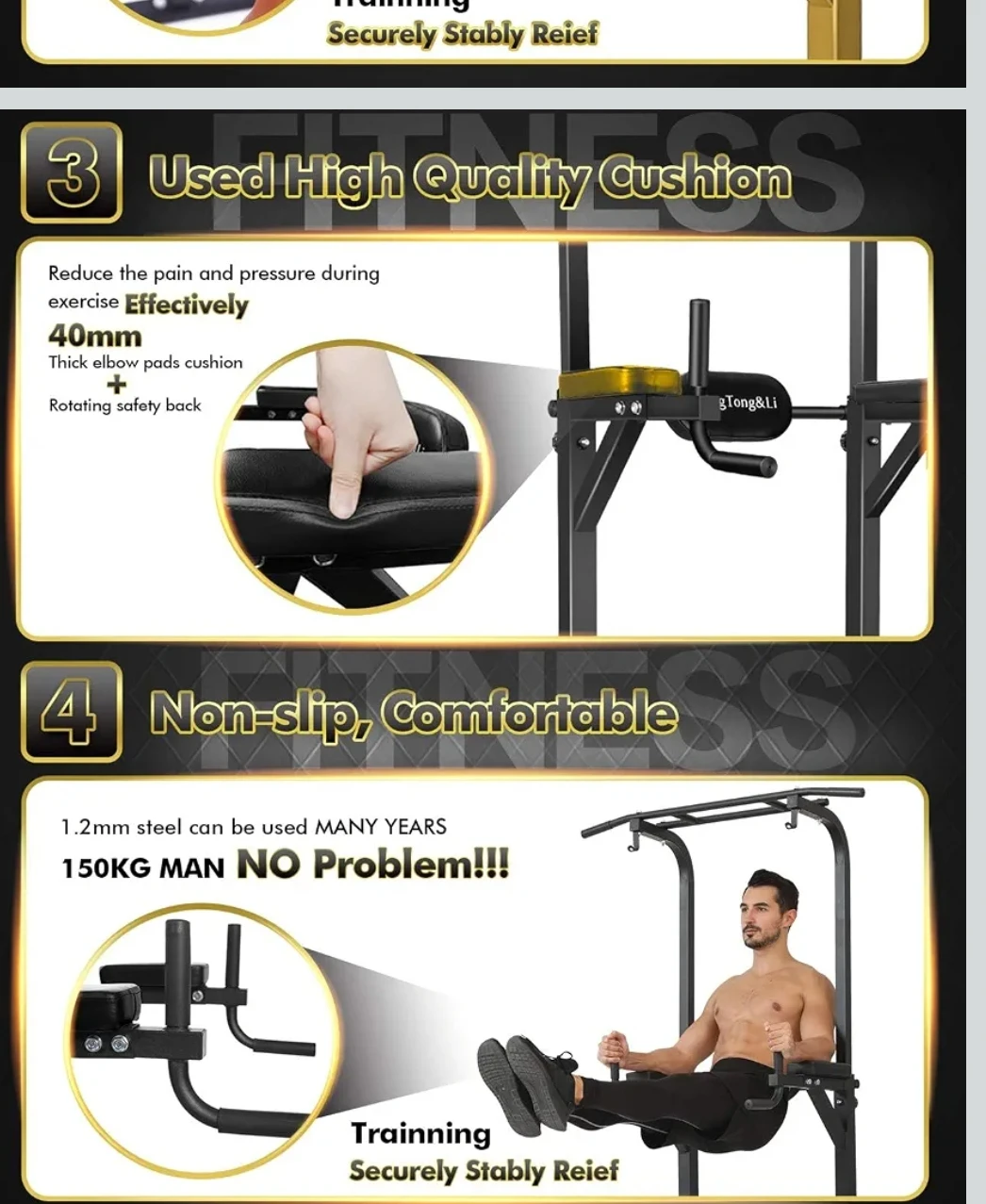 Tong&Li Power Tower Workout Station - photo 4