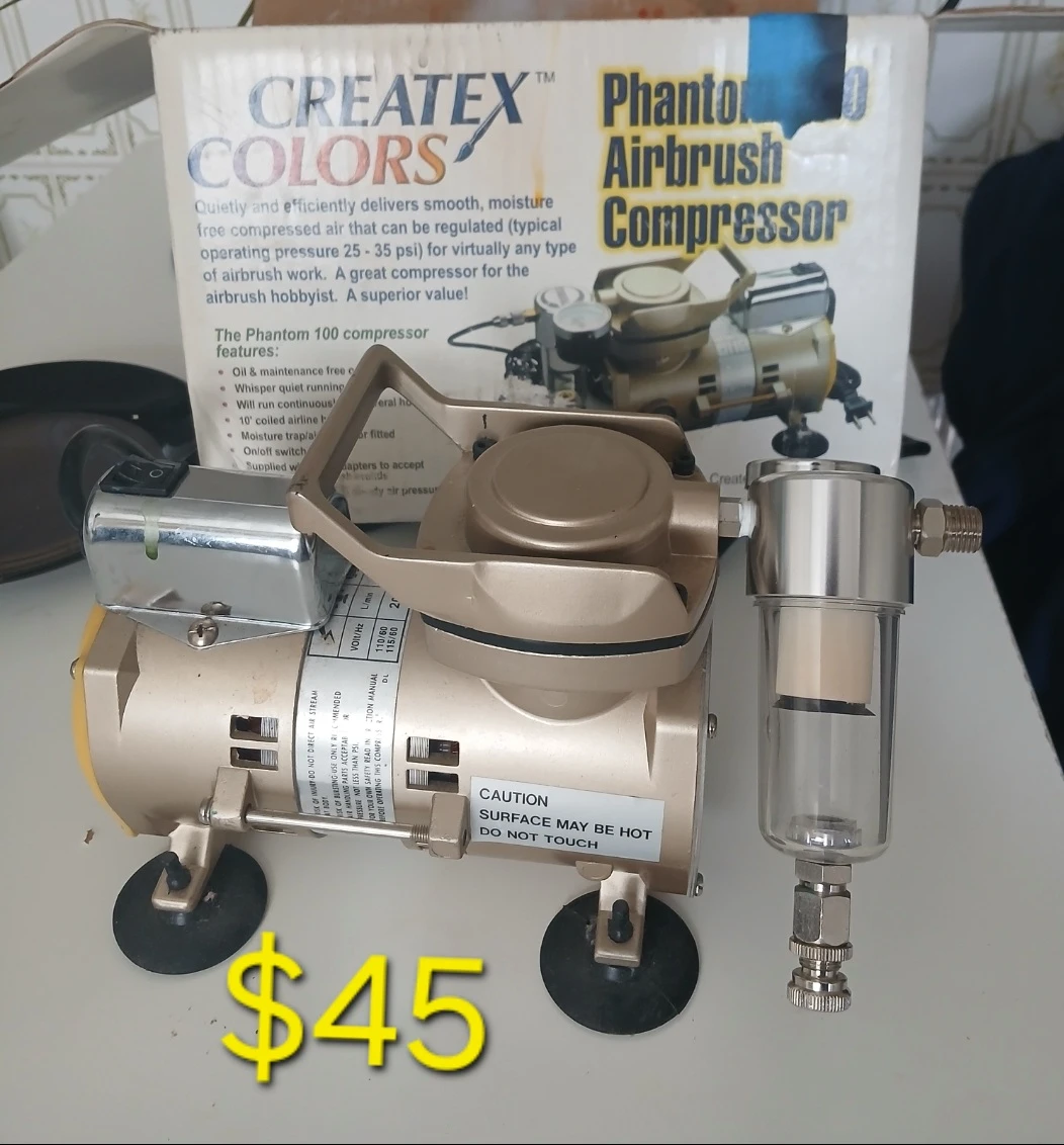 Createx Colors Phantom 100 Airbrush Compressor