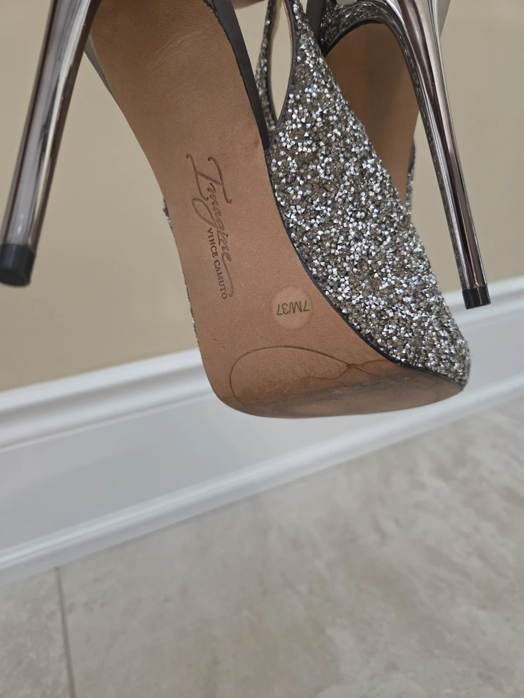 Vince Camuto Glitter Slingback Heels - photo 4