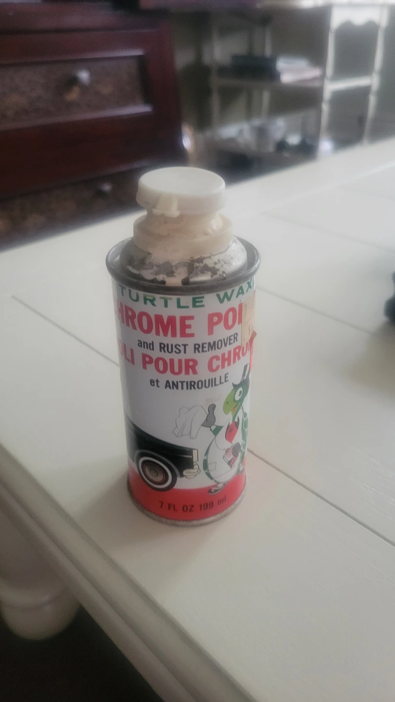 Vintage Turtle Wax Chrome Polish and Rust Remover can