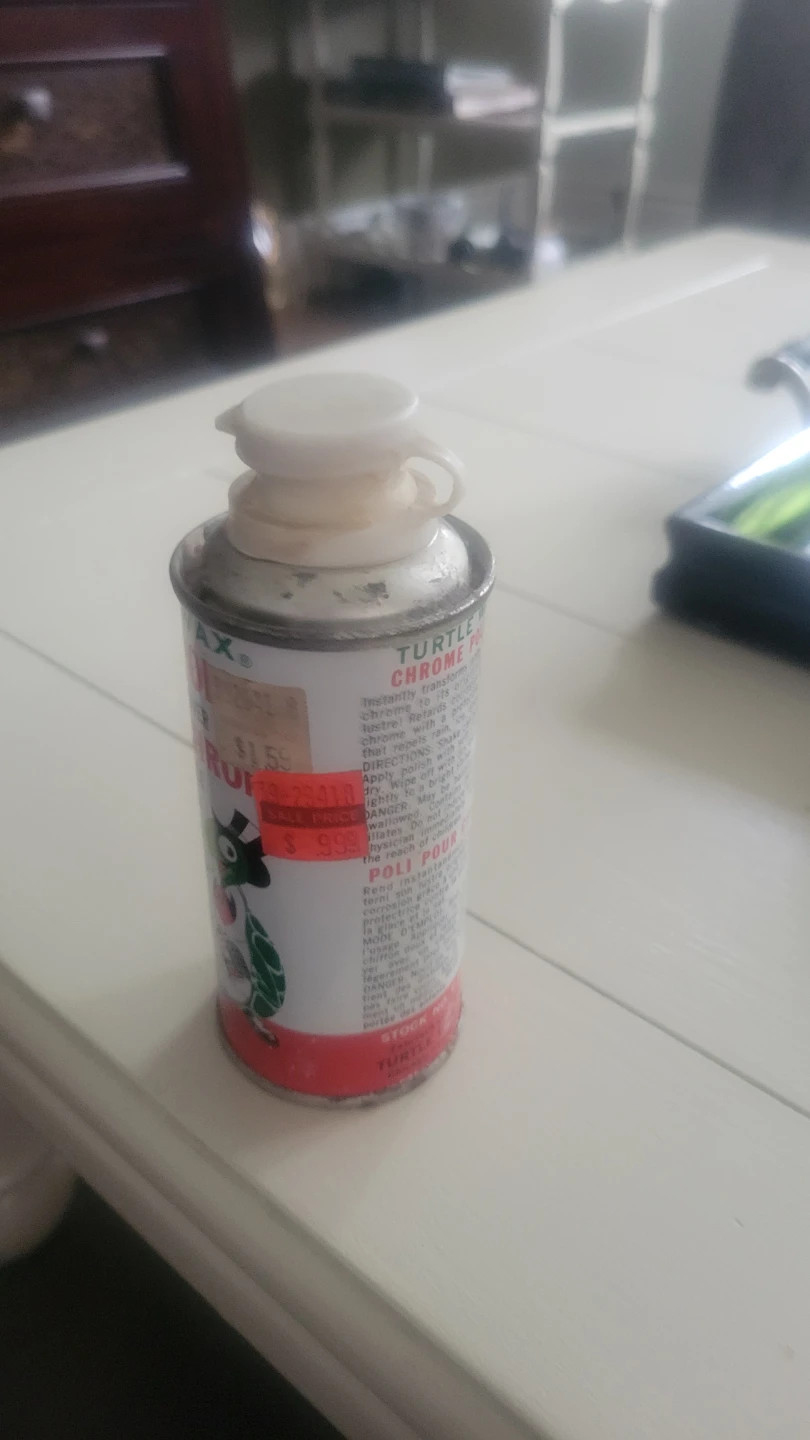 Vintage Turtle Wax Chrome Polish and Rust Remover can - photo 2