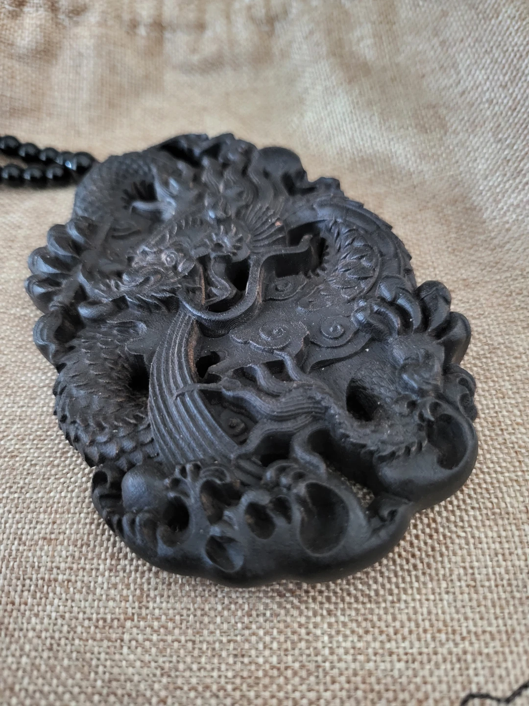 7cm Indonesian agarwood carved dragon portable collectible piece - photo 3