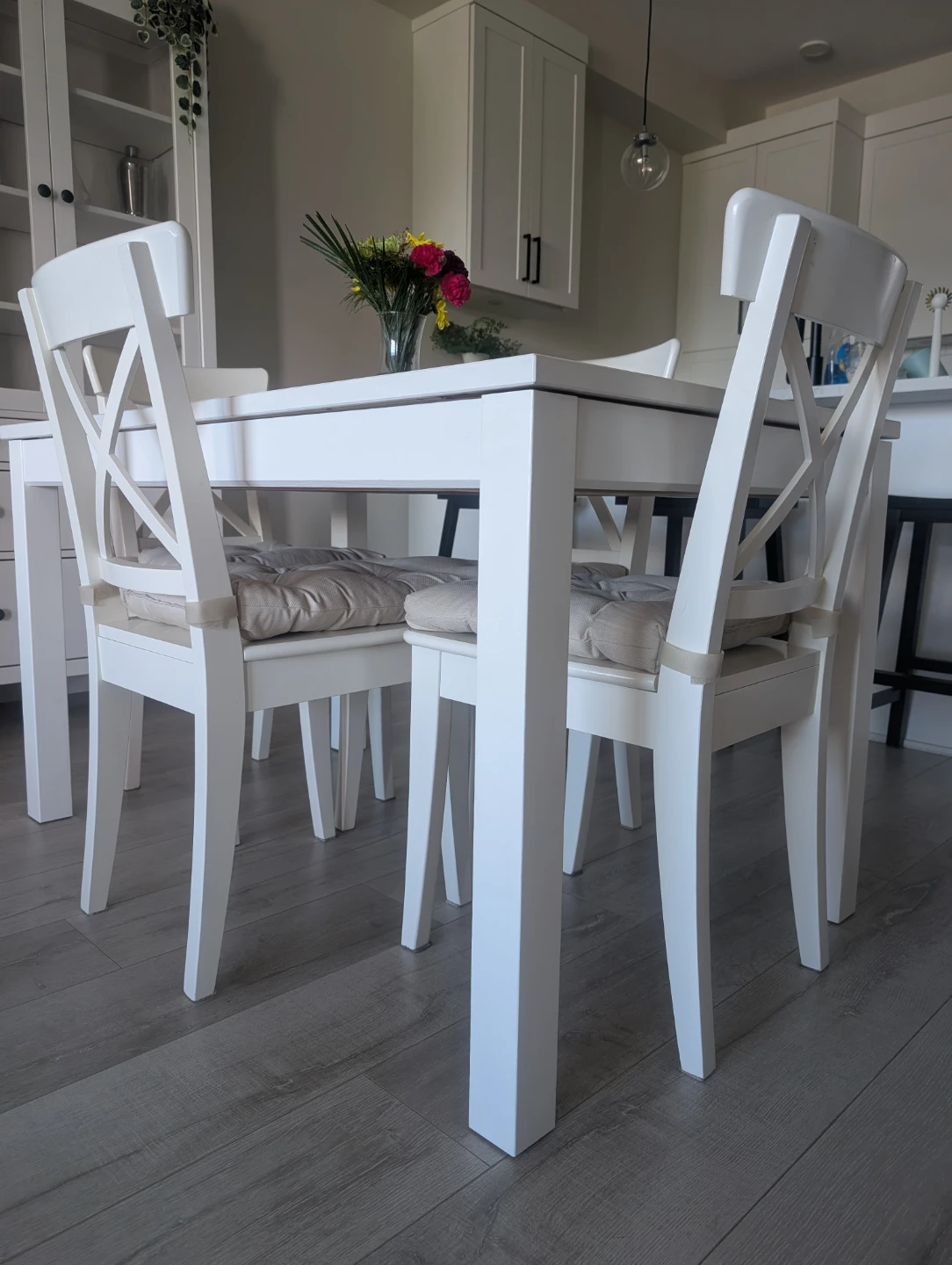 IKEA Extendable Table and 4 chairs 155/215x87 cm - photo 4