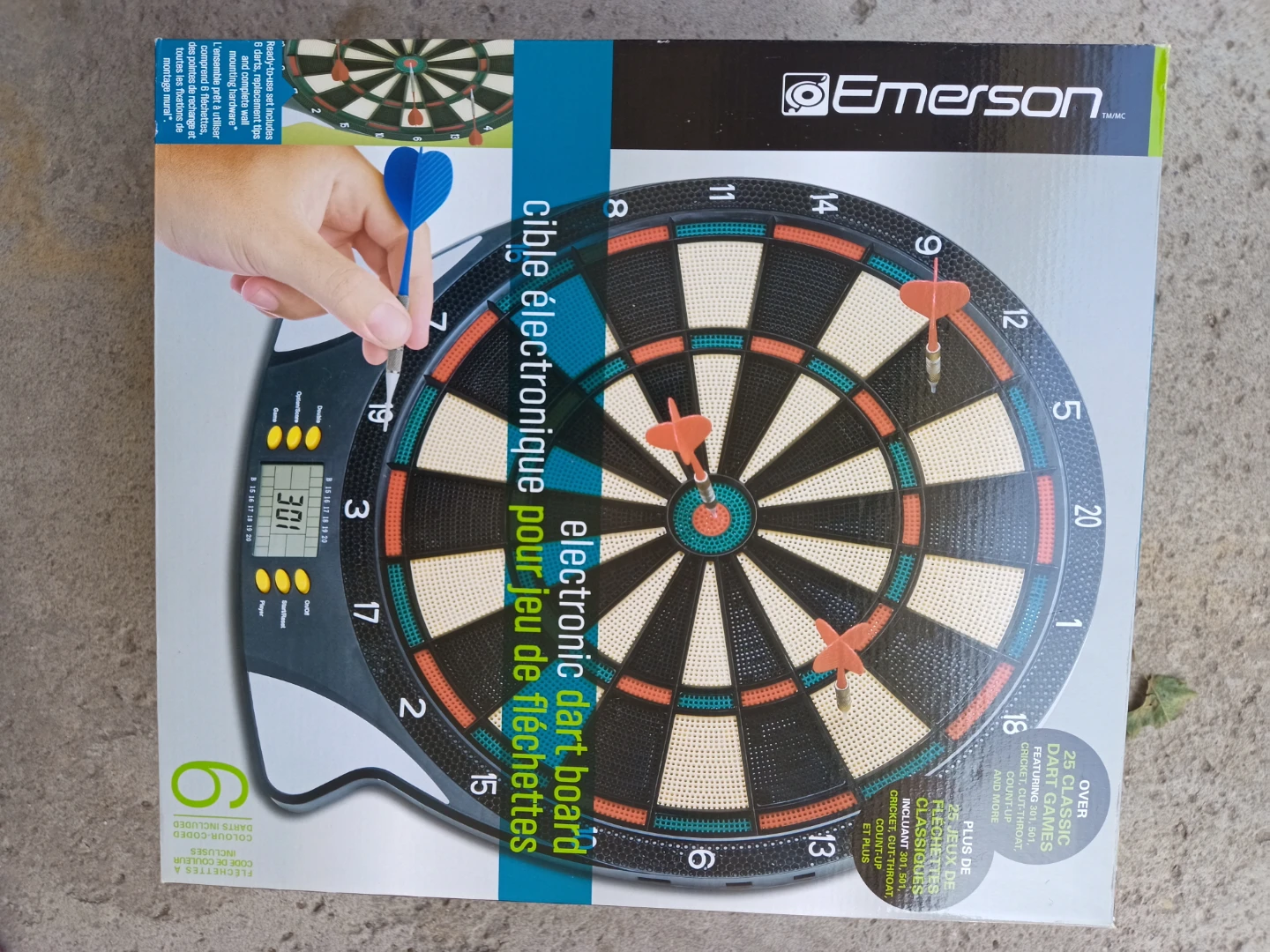 Brand New -Emerson Electronic Dart Board - photo 2