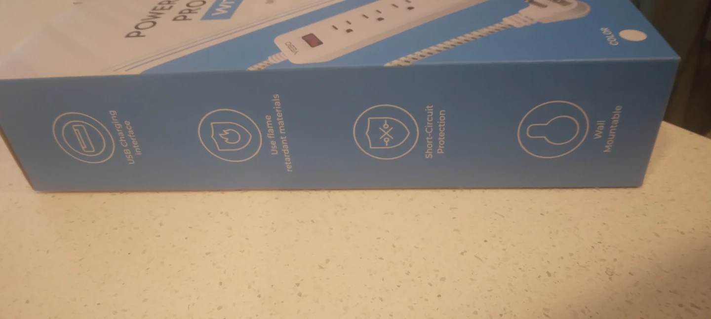 YEBO Power Surge Protector with 3 USB Ports - photo 3