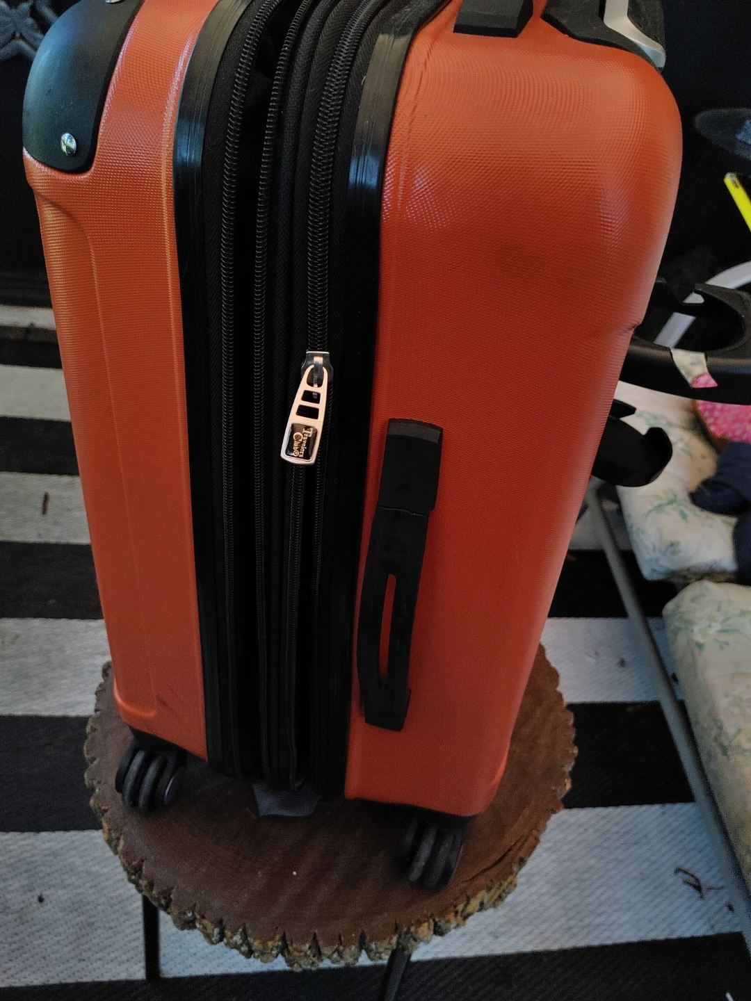 Travelers Club Orange Hardside Spinner Luggage - photo 2