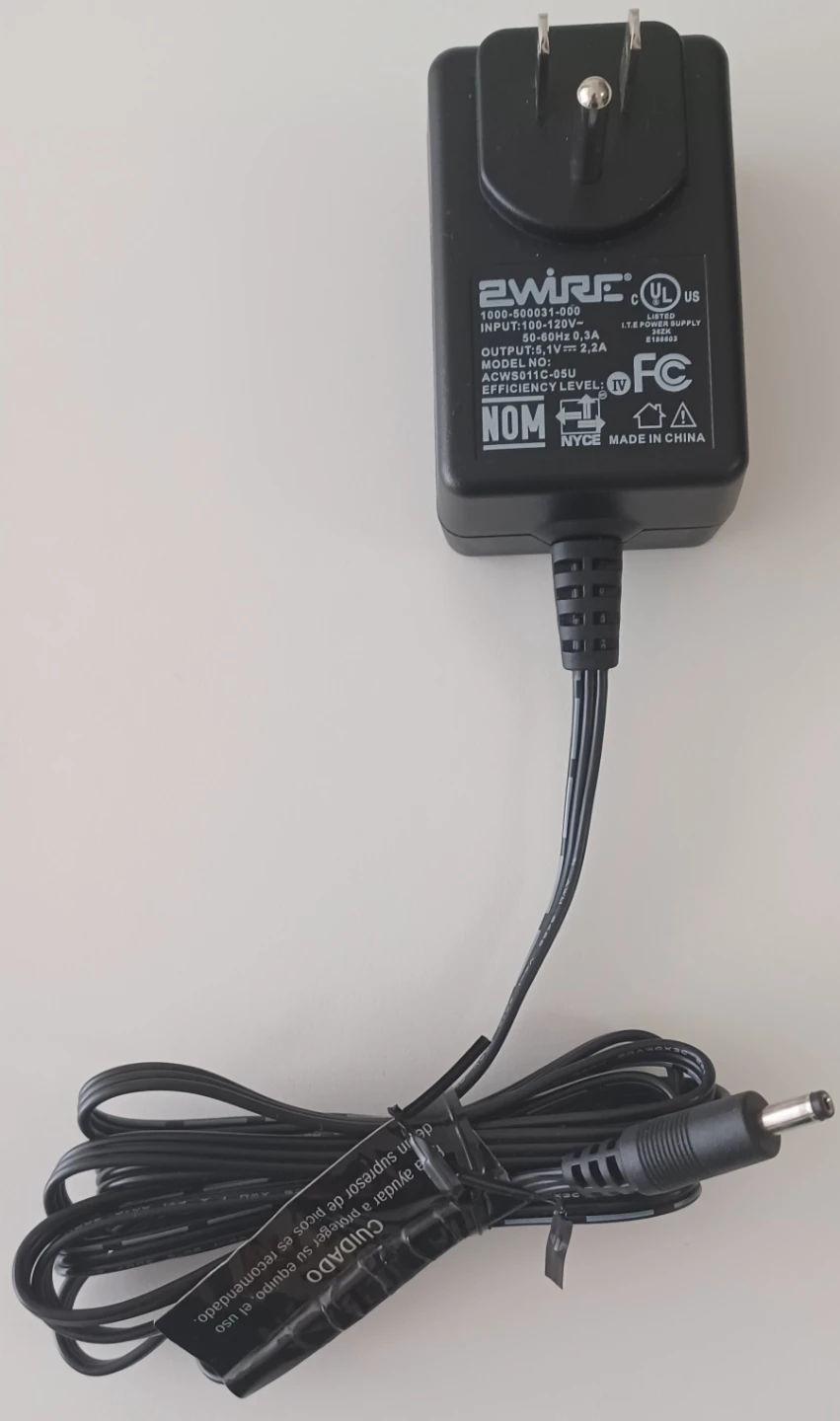 2WIRE Power Adapter AC DC 5V 2A