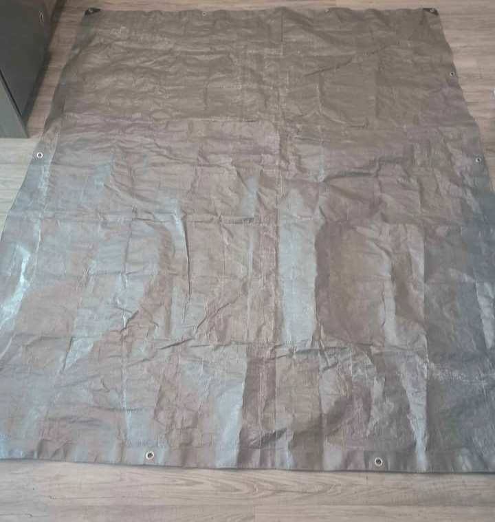 Heavy Duty Silver Tarp 9' By 7' Approximately