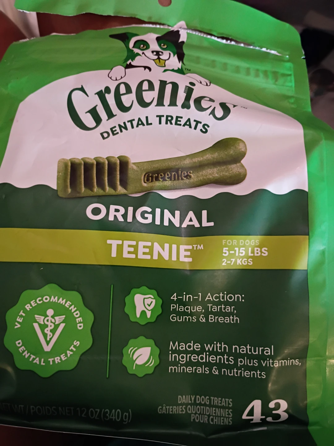 Greenies Original TEENIE Dental Treats for Dogs