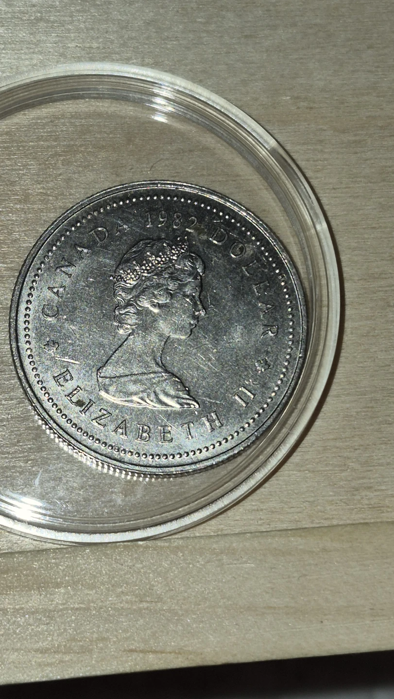 1982 Canada Dollar Coin - Confederation - photo 2