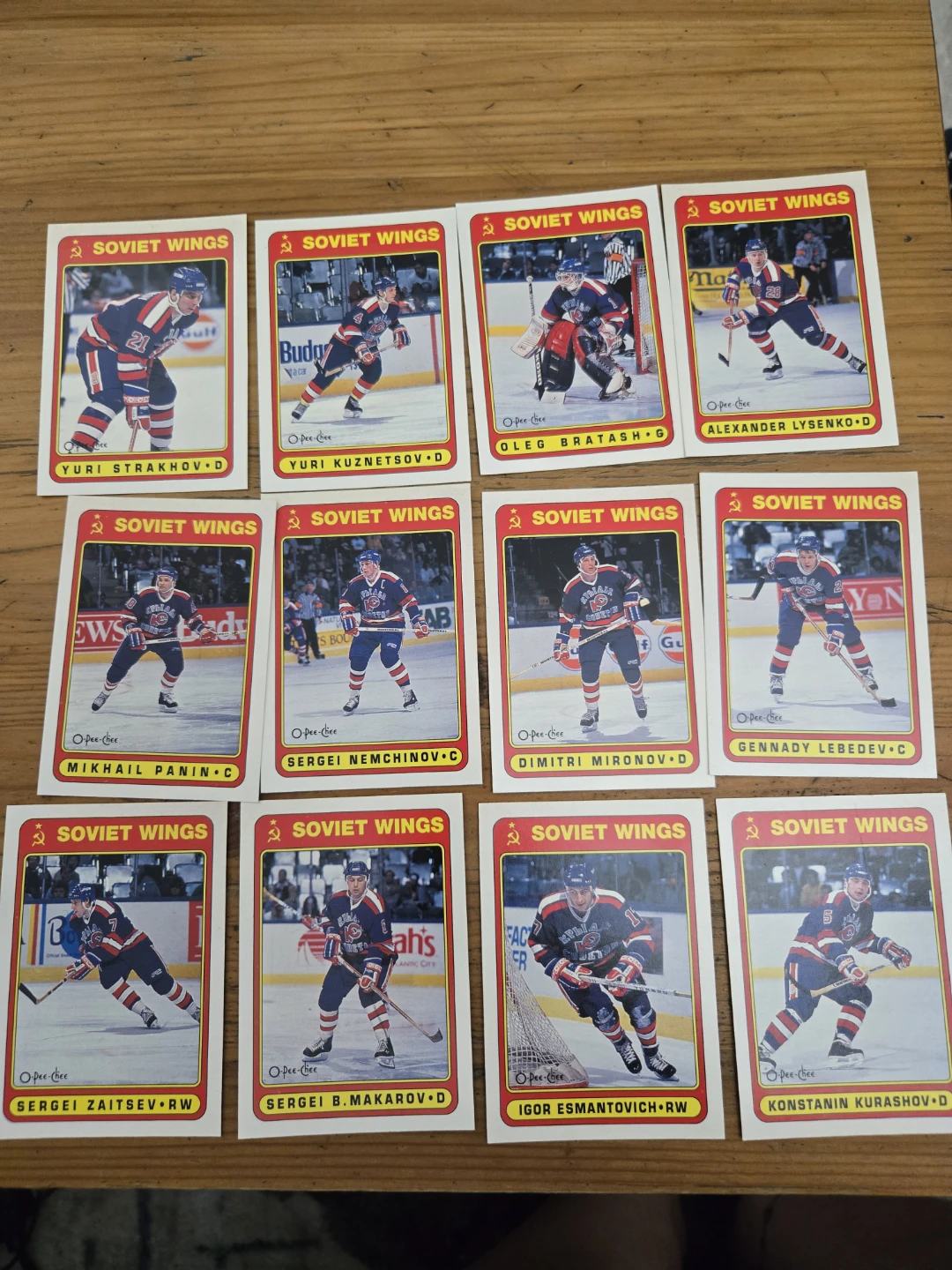 Soviet Wings Hockey Cards