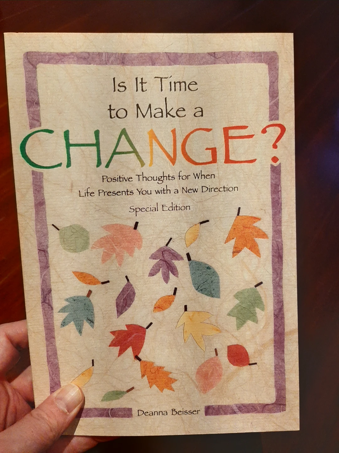 New "Is It Time to Make a Change?" Book