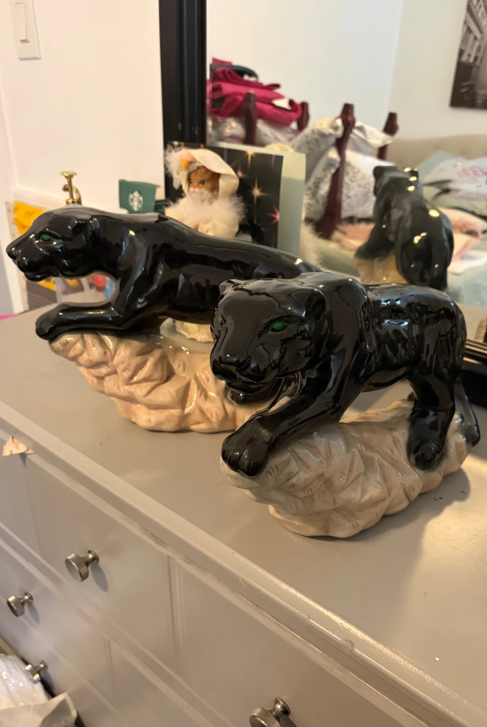 Black Panther Ceramic Figurine Set - photo 2