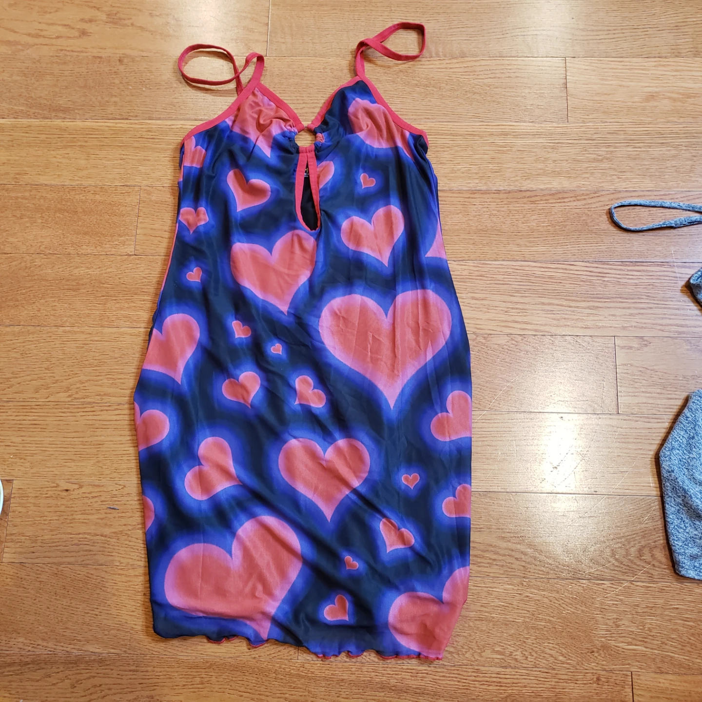 Delia's Heart Print Mini Dress