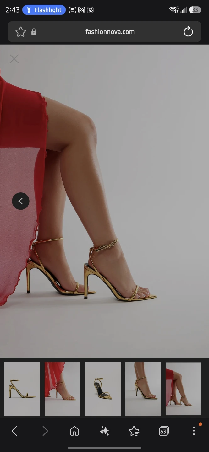 Fashion Nova Gold Strappy Stiletto Heels - photo 5
