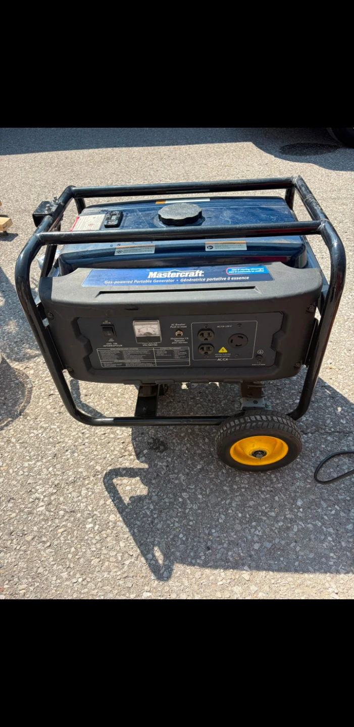 Mastercraft Gas Powered Portable Generator